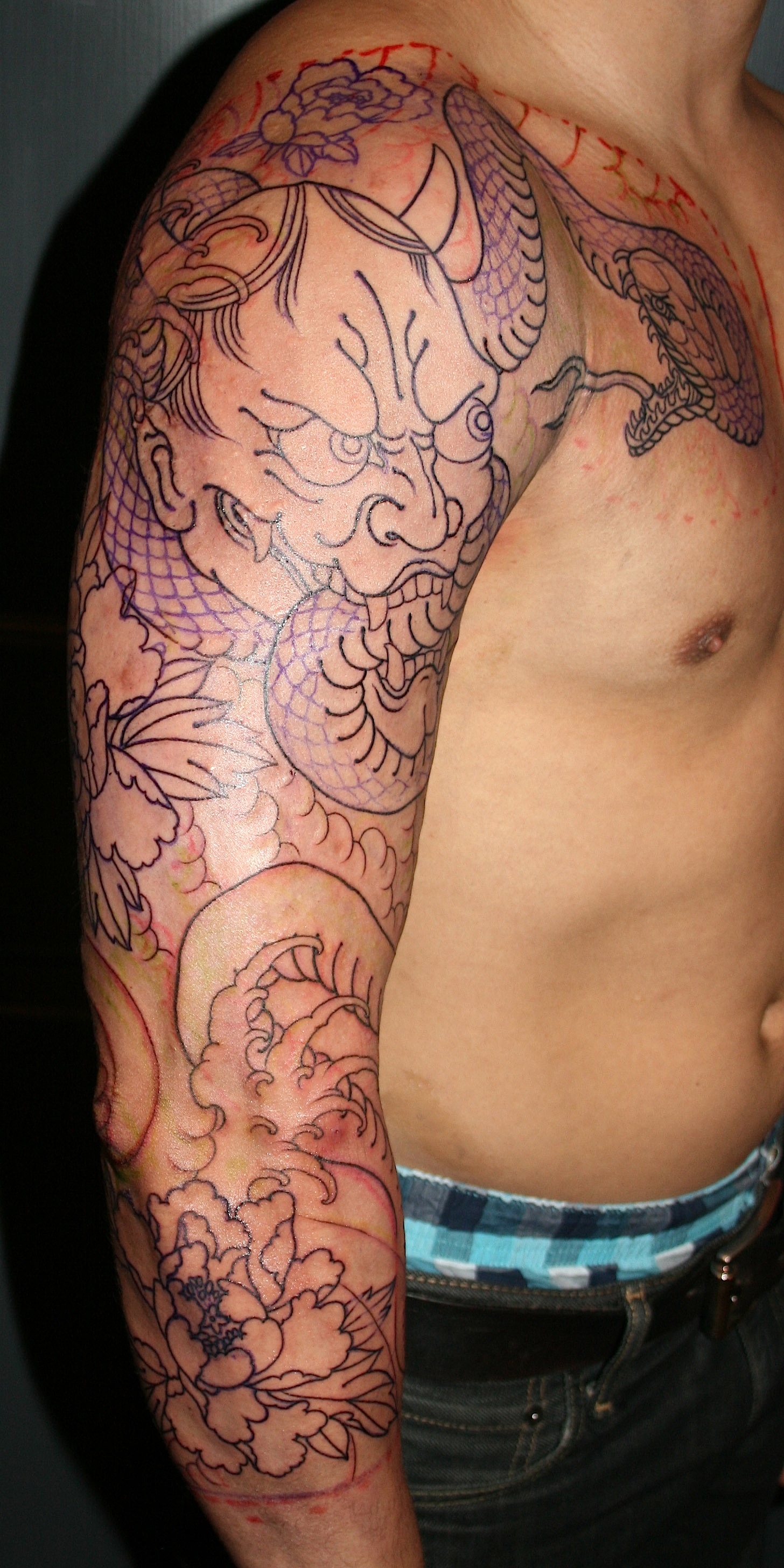 tattoo snake chest